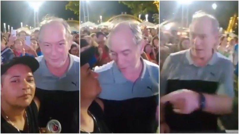 Ciro Gomes dá tapa em homem após ser chamado de bandido em festa em Fortaleza